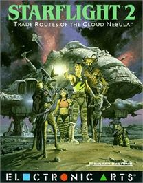Box cover for Starflight 2: Trade Routes of the Cloud Nebula on the Commodore Amiga.