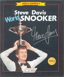 Box cover for Steve Davis World Snooker on the Commodore Amiga.