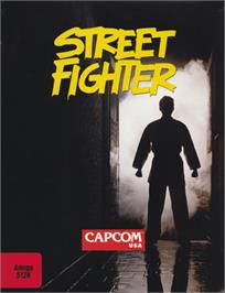 Box cover for Street Fighter on the Commodore Amiga.