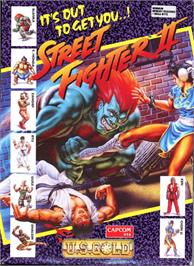 Box cover for Street Fighter II - The World Warrior on the Commodore Amiga.