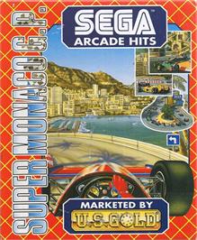Box cover for Super Monaco GP on the Commodore Amiga.