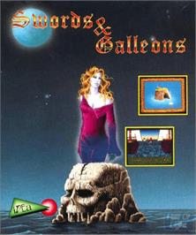 Box cover for Swords and Galleons on the Commodore Amiga.