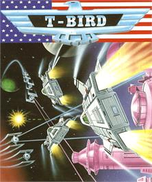 Box cover for T-Bird on the Commodore Amiga.