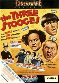 Box cover for Three Stooges on the Commodore Amiga.