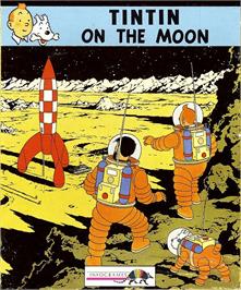 Box cover for Tintin on the Moon on the Commodore Amiga.