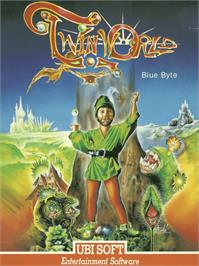 Box cover for TwinWorld: Land of Vision on the Commodore Amiga.