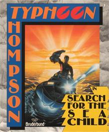 Box cover for Typhoon Thompson in Search for the Sea Child on the Commodore Amiga.