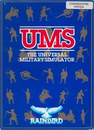 Box cover for UMS: The Universal Military Simulator on the Commodore Amiga.