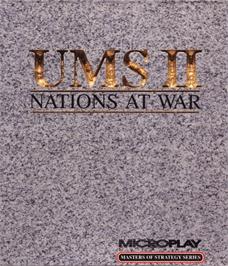 Box cover for UMS II: Nations at War on the Commodore Amiga.
