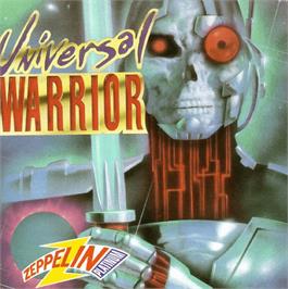 Box cover for Universal Warrior on the Commodore Amiga.