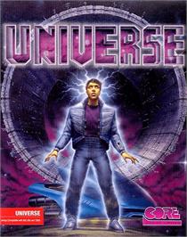 Box cover for Universe on the Commodore Amiga.