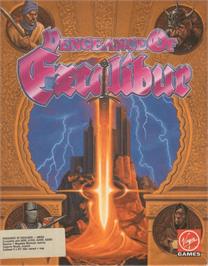 Box cover for Vengeance of Excalibur on the Commodore Amiga.