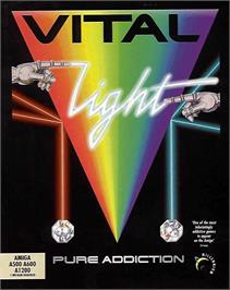 Box cover for Vital Light on the Commodore Amiga.