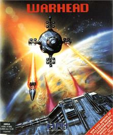 Box cover for Warhead on the Commodore Amiga.