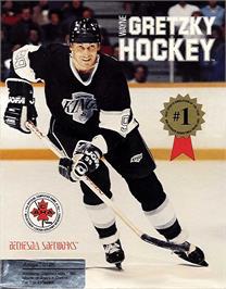 Box cover for Wayne Gretzky Hockey on the Commodore Amiga.