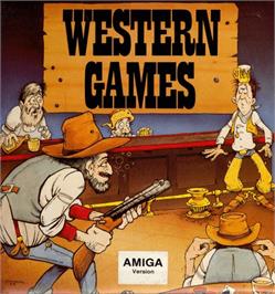 Box cover for Western Games on the Commodore Amiga.
