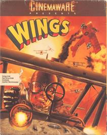 Box cover for Wings on the Commodore Amiga.