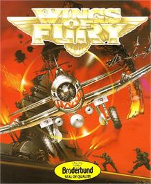 Box cover for Wings of Fury on the Commodore Amiga.