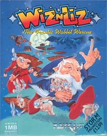 Box cover for Wiz 'n' Liz: The Frantic Wabbit Wescue on the Commodore Amiga.