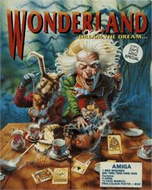 Box cover for Wonderland on the Commodore Amiga.
