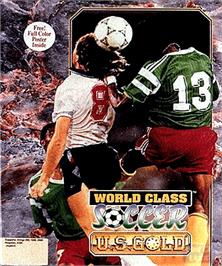 Box cover for World Class Soccer on the Commodore Amiga.
