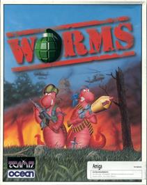 Box cover for Worms on the Commodore Amiga.