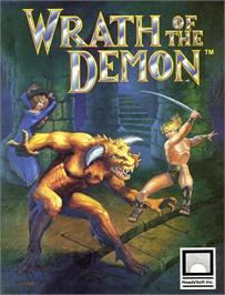 Box cover for Wrath of the Demon on the Commodore Amiga.