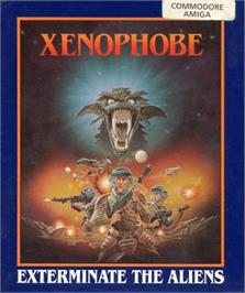 Box cover for Xenophobe on the Commodore Amiga.