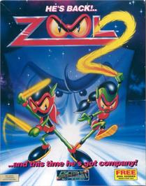 Box cover for Zool 2 on the Commodore Amiga.