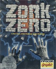 Box cover for Zork Zero: The Revenge of Megaboz on the Commodore Amiga.