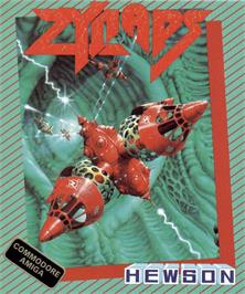 Box cover for Zynaps on the Commodore Amiga.