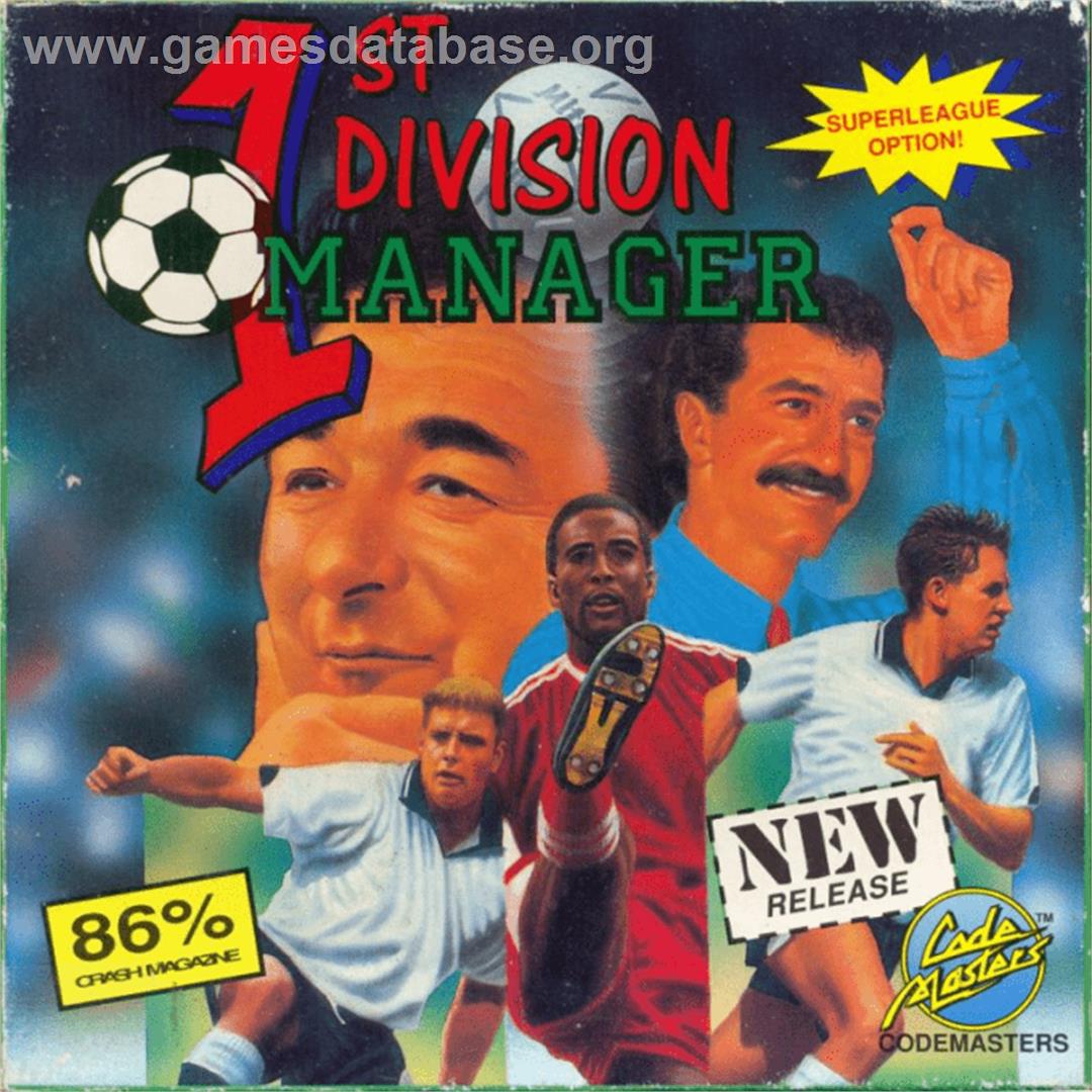 1st Division Manager - Commodore Amiga - Artwork - Box