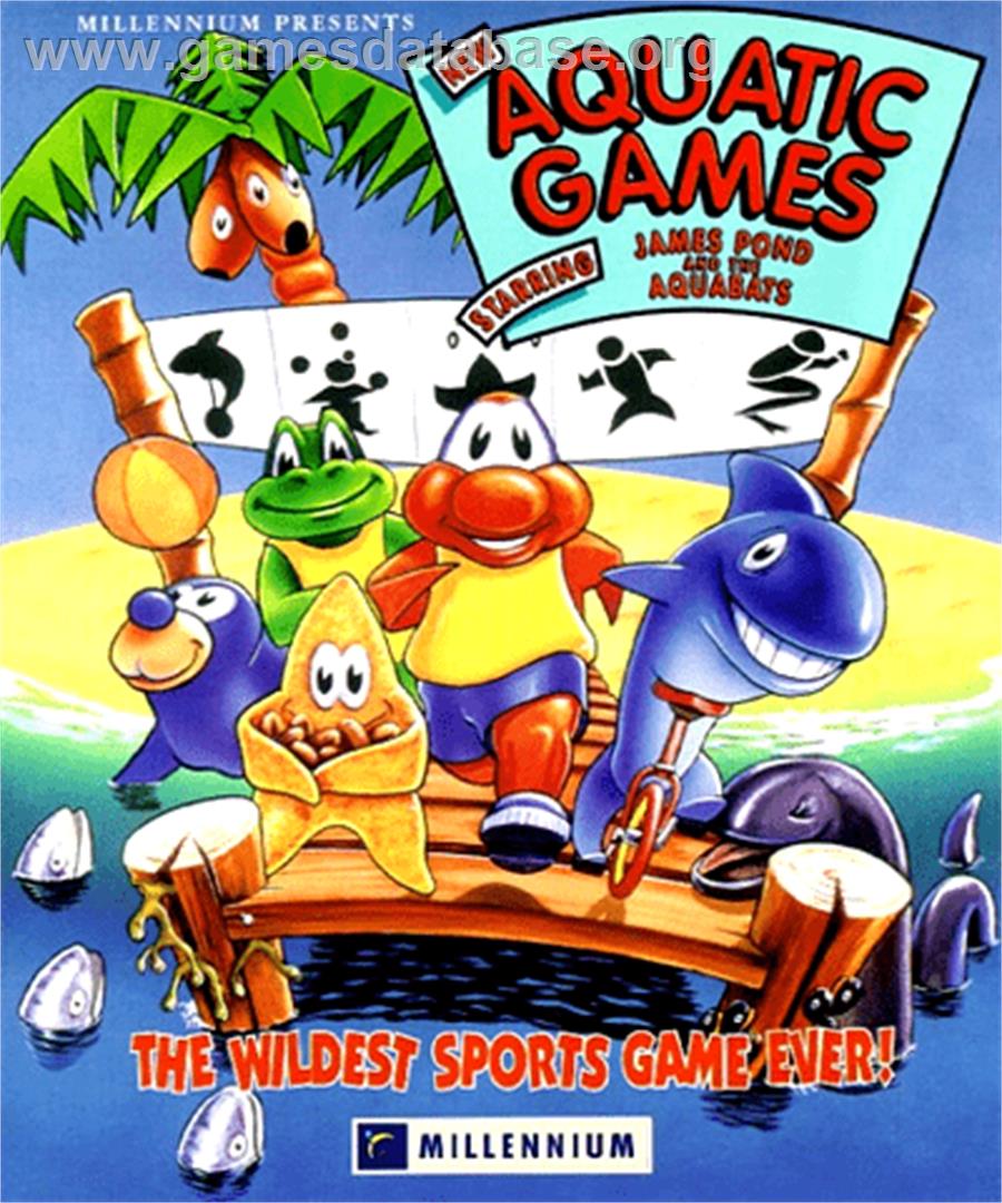 Aquatic Games - Commodore Amiga - Artwork - Box