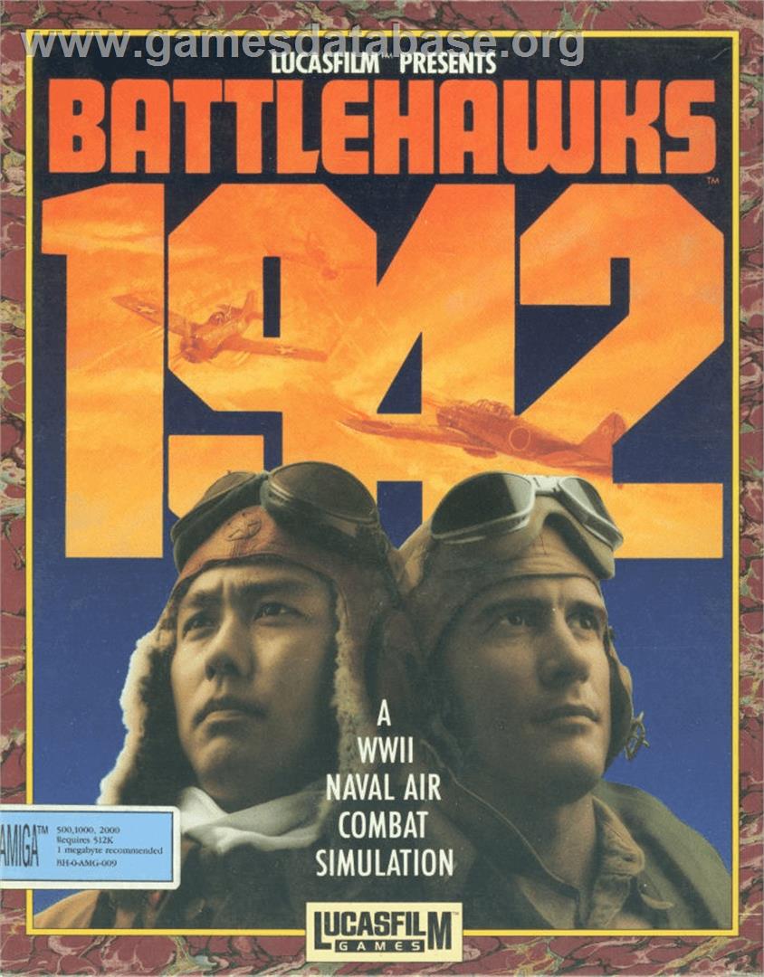 Battlehawks 1942 - Commodore Amiga - Artwork - Box