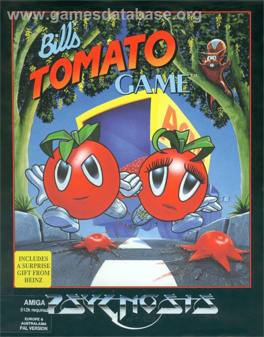 Bill's Tomato Game - Commodore Amiga - Artwork - Box