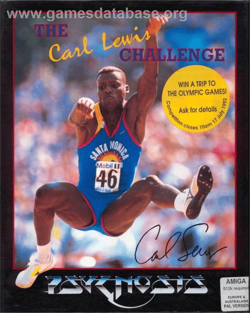 Carl Lewis Challenge - Commodore Amiga - Artwork - Box