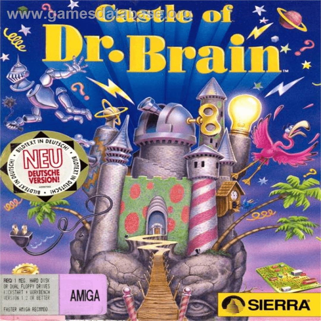 Castle of Dr. Brain - Commodore Amiga - Artwork - Box