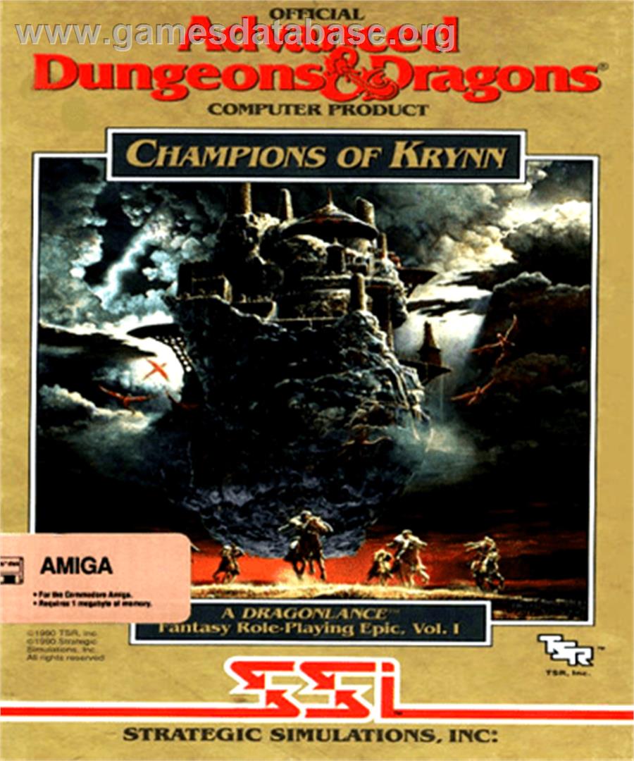 Champions of Krynn - Commodore Amiga - Artwork - Box