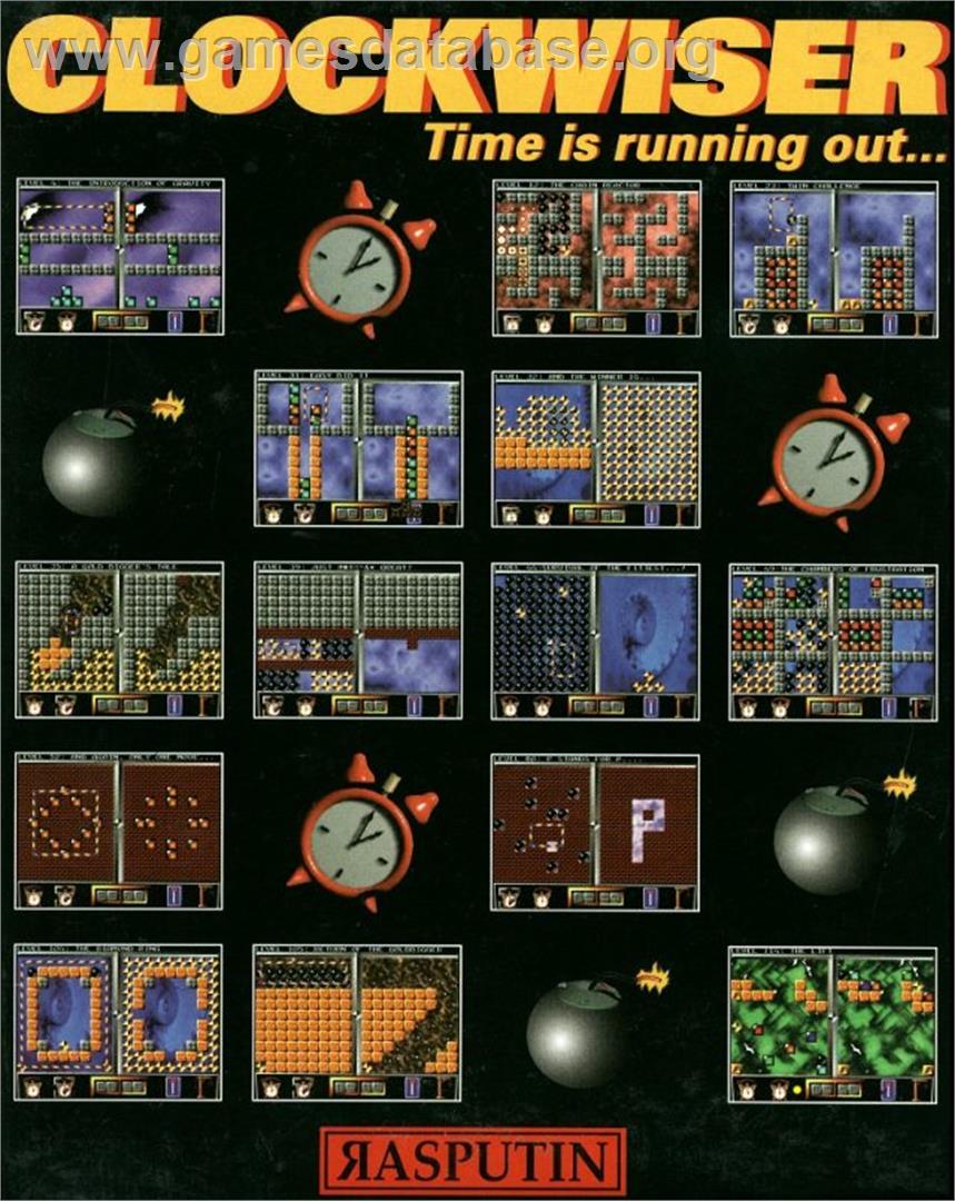 Clockwiser: Time is Running Out... - Commodore Amiga - Artwork - Box