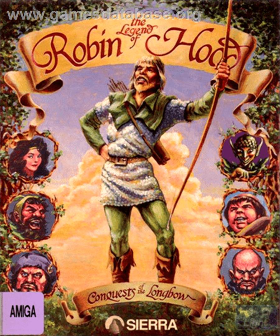Conquests of the Longbow: The Legend of Robin Hood - Commodore Amiga - Artwork - Box