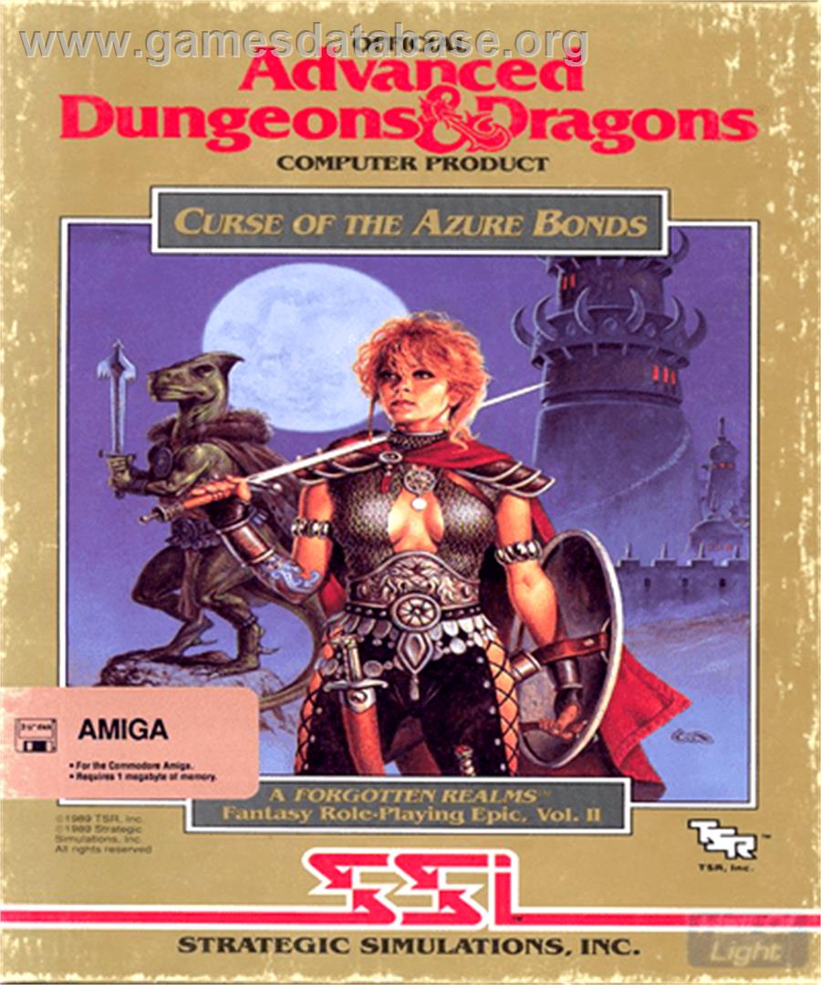 Curse of the Azure Bonds - Commodore Amiga - Artwork - Box