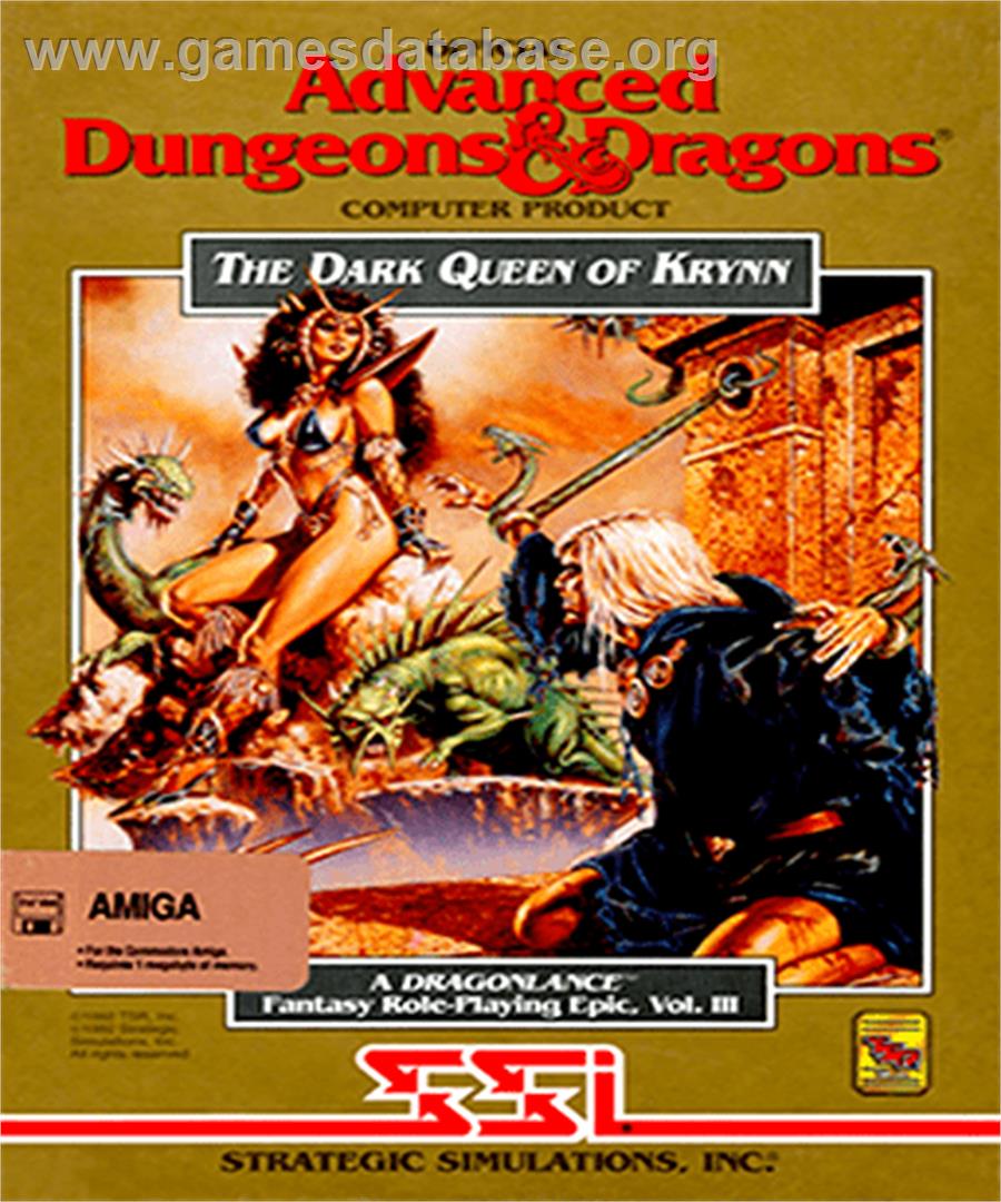 Dark Queen of Krynn - Commodore Amiga - Artwork - Box