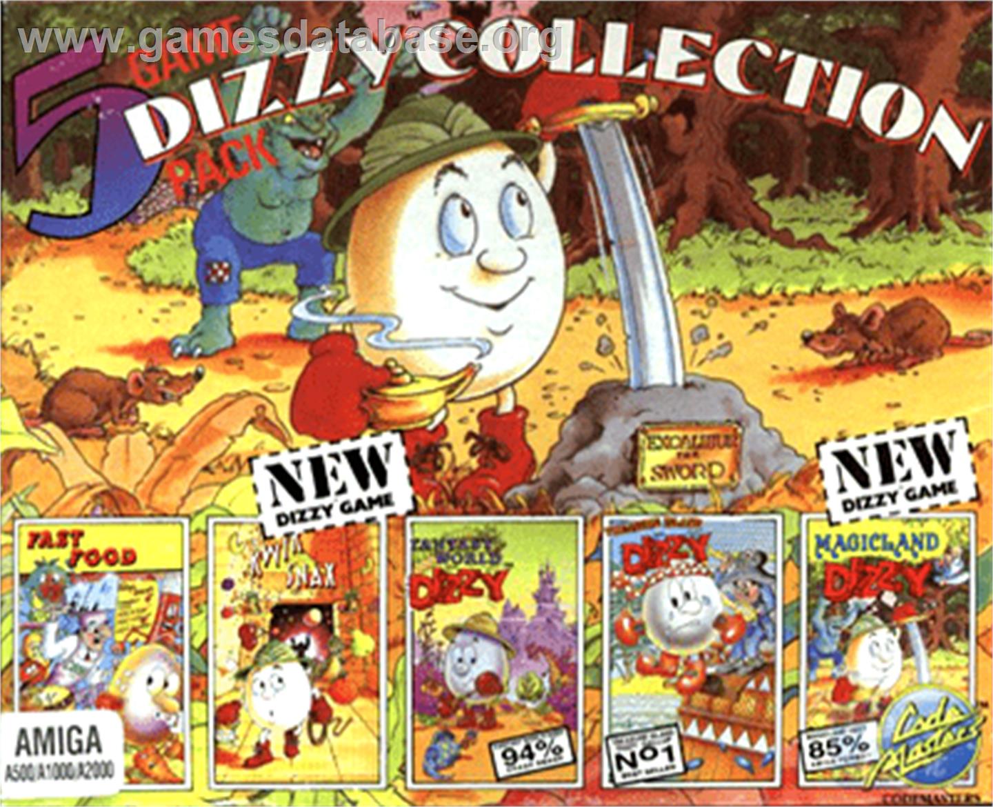 Dizzy Collection - Commodore Amiga - Artwork - Box