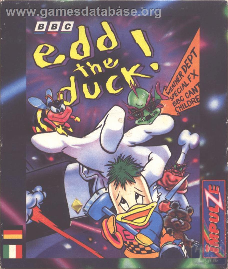 Edd the Duck - Commodore Amiga - Artwork - Box