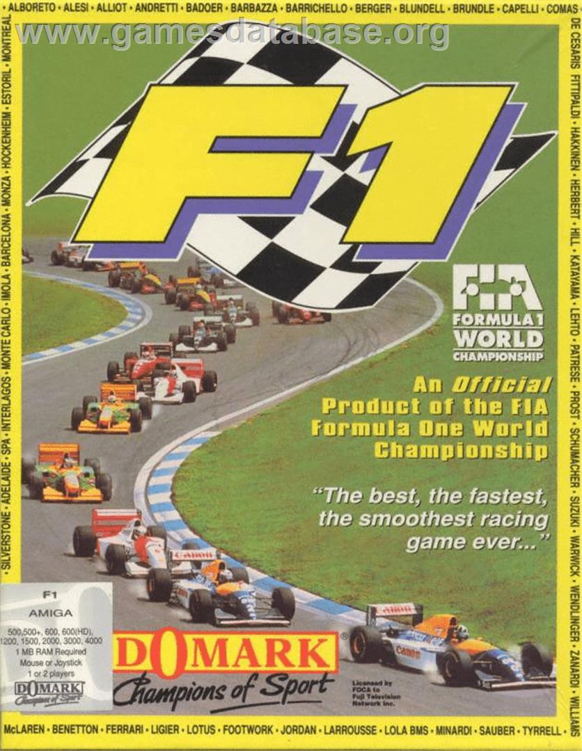 F1 - Commodore Amiga - Artwork - Box