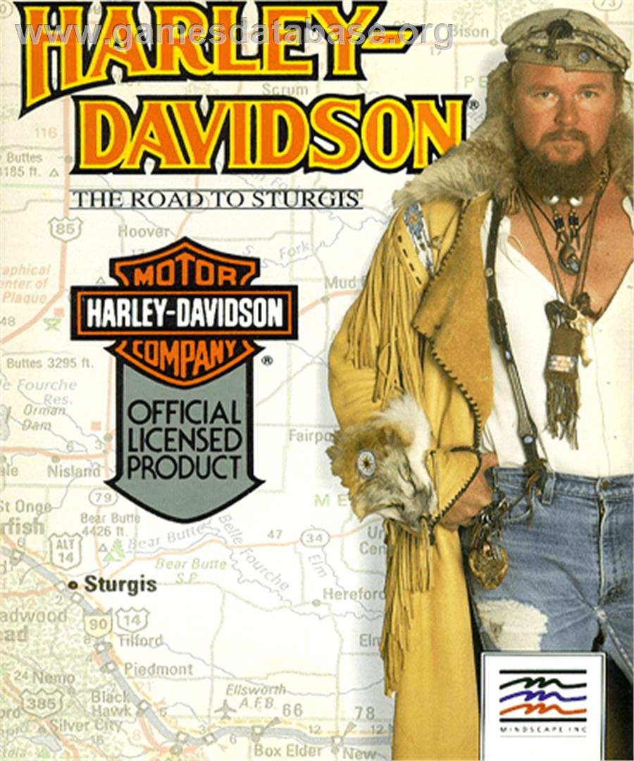 Harley-Davidson: The Road to Sturgis - Commodore Amiga - Artwork - Box