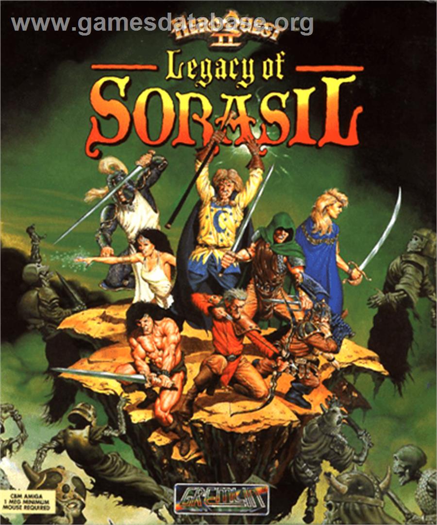 Hero Quest 2: Legacy of Sorasil - Commodore Amiga - Artwork - Box