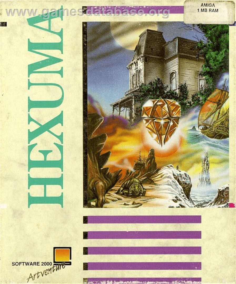 Hexuma: Das Auge des Kal - Commodore Amiga - Artwork - Box