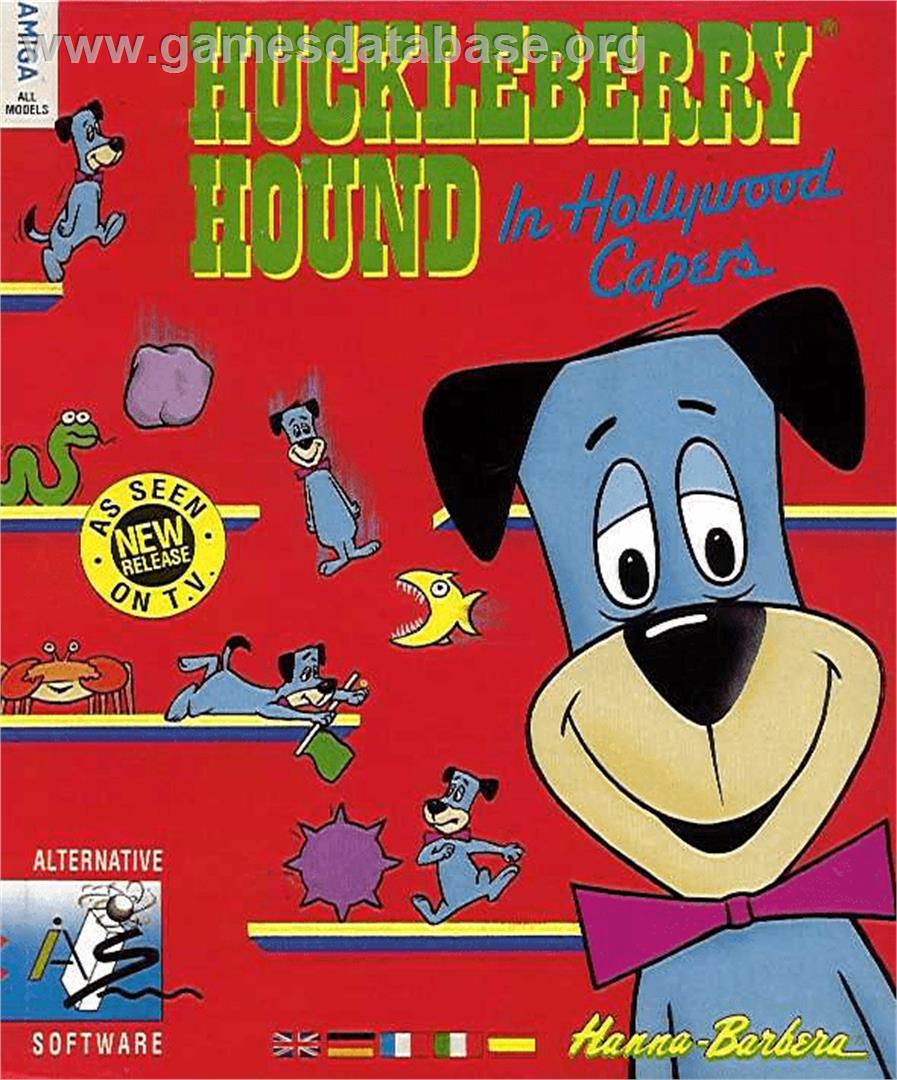 Huckleberry Hound in Hollywood Capers - Commodore Amiga - Artwork - Box
