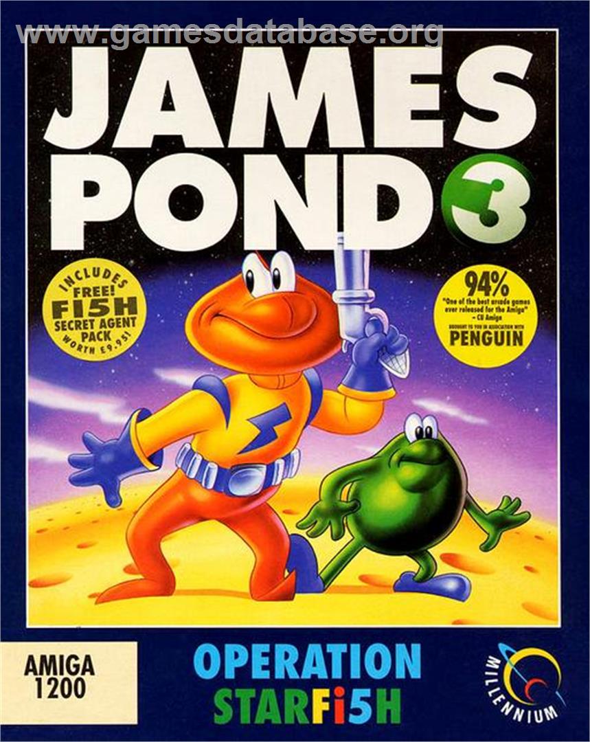 James Pond 3: Operation Starfish - Commodore Amiga - Artwork - Box